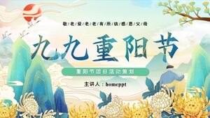 PPT template for activities planning of the Double Ninth Festival