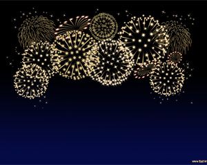 Celebrazione dei fuochi d'artificio Powerpoint