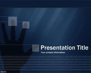 Template Security Technology PowerPoint