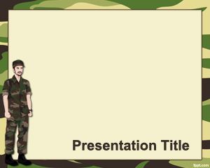 PowerPoint modelo militar