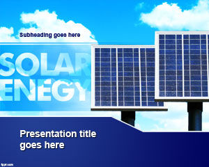 太陽能的PowerPoint模板