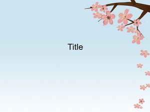 Modèle Cherry Blossom PowerPoint