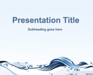 Шаблон воды Сохранение PowerPoint Шаблон воды Сохранение PowerPoint