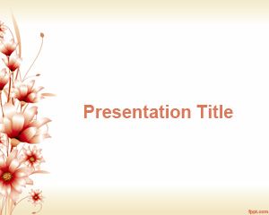 Template 3d Flower PowerPoint