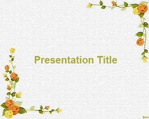 I modelli di fiori PowerPoint Template