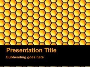 Textura de fundo de PowerPoint de favo de mel grátis