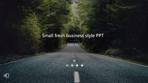 Small fresh business style PPT template Small fresh business style PPT template