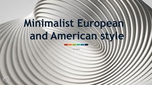 European and American style ppt