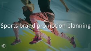 Modelo de PPT de planejamento de promoção de marca esportiva