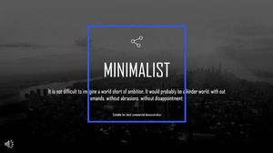 Minimalist European and American style PPT template