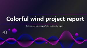 다채로운 바람 공학 프로젝트 보고서 PPT 템플릿