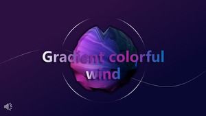 Szablon PPT kolorowy styl mody gradientu