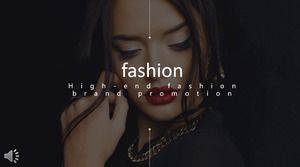 Fashion brand promotion PPT template