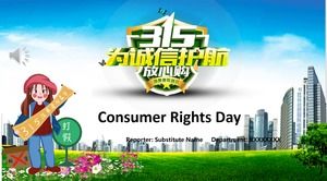 Modello dinamico PPT per la Giornata dei diritti dei consumatori