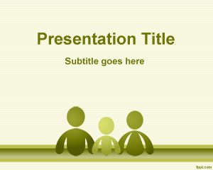 Aile Sosyal Bilimler PowerPoint Şablon