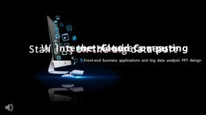 Internet technology wind PPT template Internet technology wind PPT template
