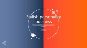 Contrast color business PPT template Contrast color business PPT template