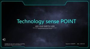High-end technology wind ppt template