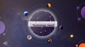 Șablonul PPT Star Sky Technology