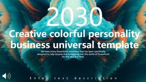 Creative colorful business style PPT template