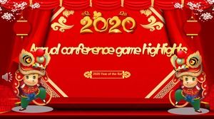 Festive Annual Games Game Highlights PPT Template