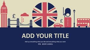 Stylish and beautiful vintage British style PPT template