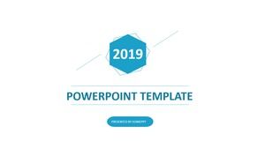 Blue fresh and simple multi-purpose PPT template