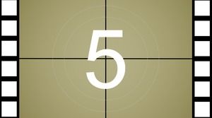 Earth yellow dynamic five seconds opening countdown PPT template