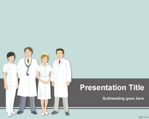 Modèle équipe médicale PowerPoint