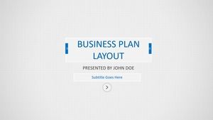 Gray blue European and American fan simple business PPT template