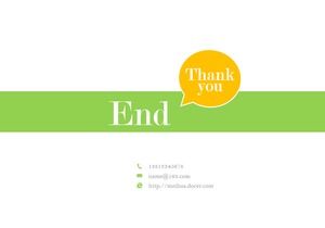 Green End End Page Ppt Template Material Powerpoint Templates Free Download