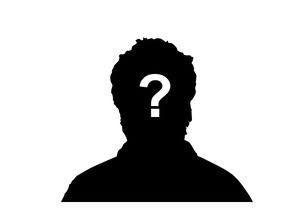 Siyah karakter avatar siluet PPT malzeme resmi