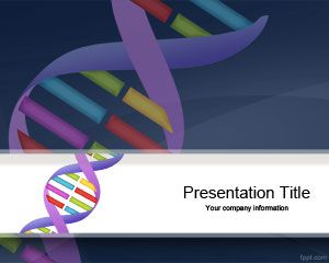 Plantilla de la genética de ADN La secuenciación de PowerPoint