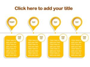 Yellow highlights explain PPT text box template