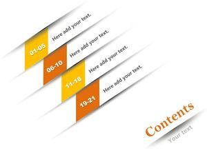Material de catálogo PPT de efeito de rachadura de inclinação amarelo laranja
