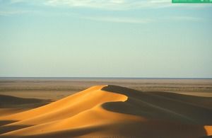 26高清沙漠PPT背景圖片