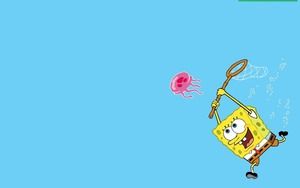 Buntes nettes Hintergrundbild des SpongeBobs PPT