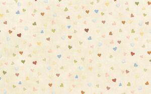 Yellow cloth pattern cute peach heart PPT background picture