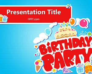 Modèle Joyeux anniversaire PowerPoint gratuit