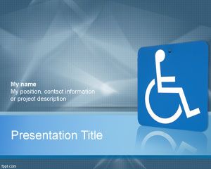 Plantilla de PowerPoint discapacidad
