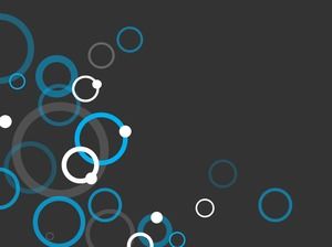 Gray blue circle ring PPT background