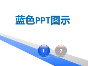 All blue PPT chart Daquan
