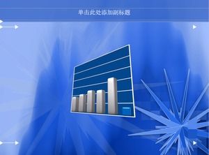 Blaue Geschäftsstatistik PPT-Diagramm