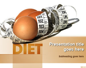 Diyet ve Beslenme PowerPoint Şablon
