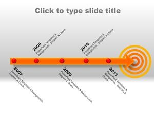 Timeline PPT-Diagramm