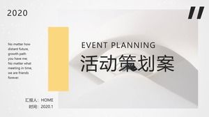 Modèle PPT de plan de planification d'événement frais et vivant