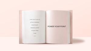 Template PPT teks buku kertas kreatif