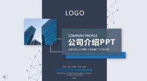 Company presentation vertical style PPT template