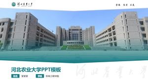 Obrona pracy ogólnej szablon ppt z Uniwersytetu Rolniczego w Hebei