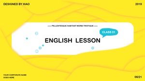Angielski temat kursów lingwistycznych szablon ppt